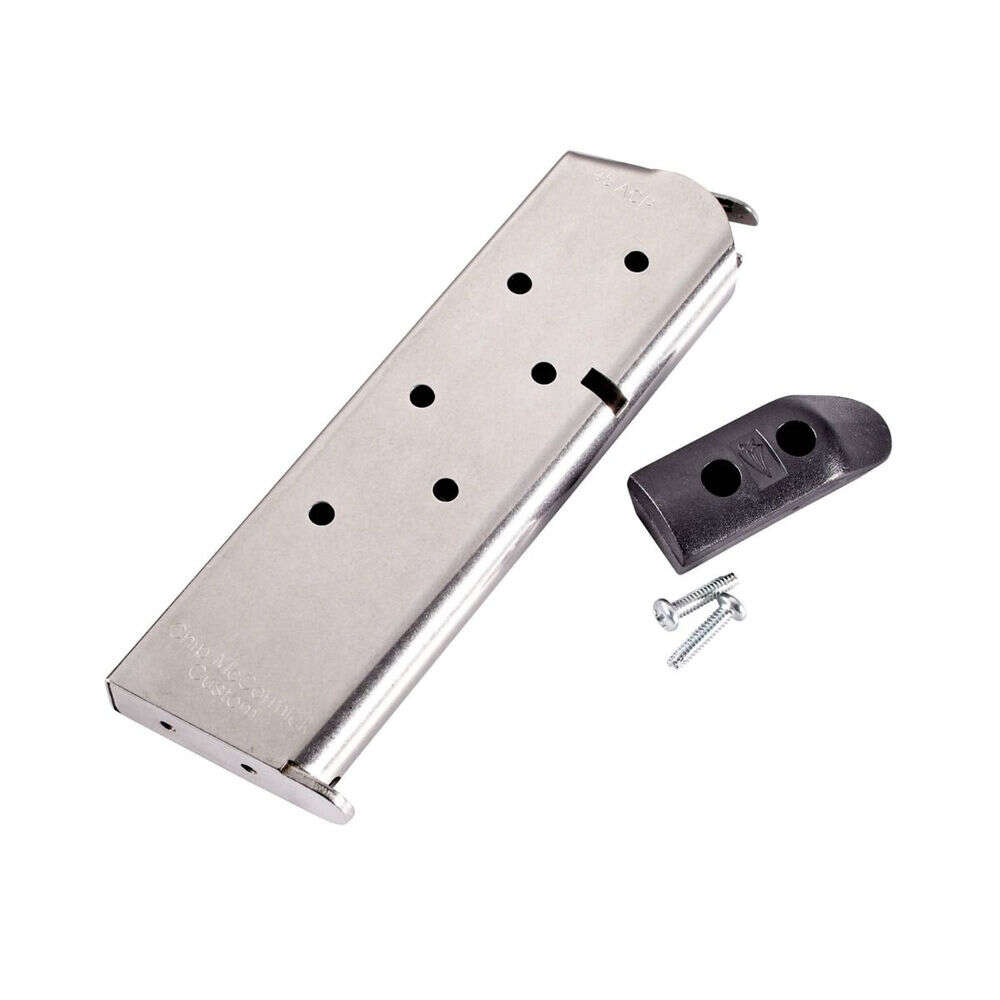 Magazines Chip McCormick 4.50" 45ACP FULL SIZE CLASSIC 45ACP 7RD SS W/PAD MAG • Model: 4.50"